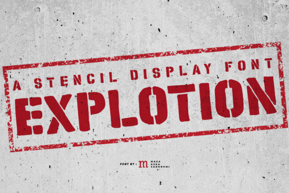 Explotion: A Bold Display Font That Elevates Small Business Branding