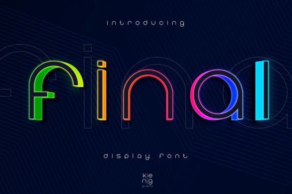 Final: A Modern Display Font for Editorial Design and Digital Publishing