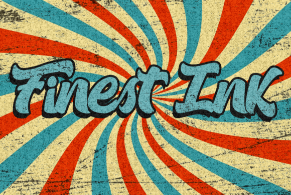 Finest Ink: Elevate Your Visual Marketing with a Bold Vintage Typeface