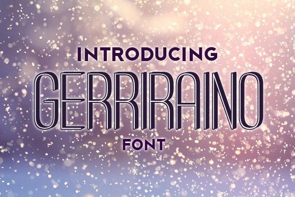 Gerriraino: A Stylish 3D Display Font for Modern Marketing Visuals