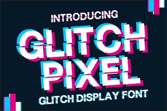 Glitch Pixel: A Bold Display Font for Modern Editorial Design
