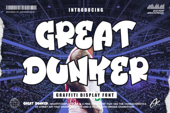 Great Dunker: A Bold Display Font for Dynamic Editorial Design