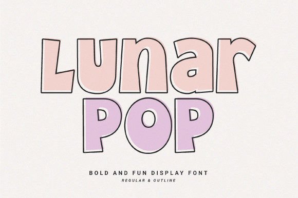 Lunar Pop: A Playful Display Font for Small Business Branding