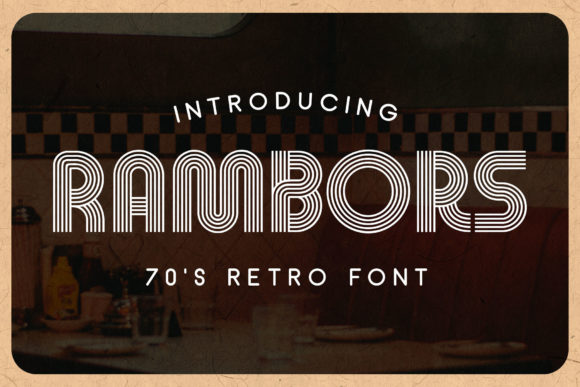 Rambors - Nostalgic Retro: A Display Font That Brings 70s Flair to Modern Editorial Design