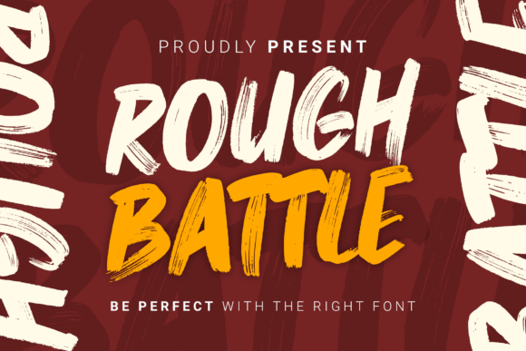 Rough Battle Font: A Rugged Display Typeface for Modern Web Design
