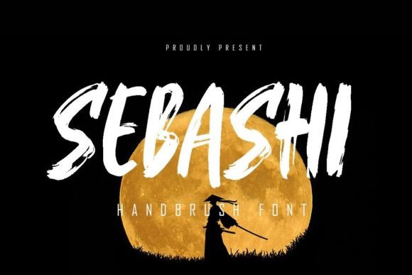 Sebashi: A Textured Brush Display Font for Editorial Impact