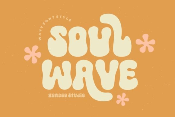 Soul Wave Font: A Retro Groovy Display Typeface for Bold Brand Identities