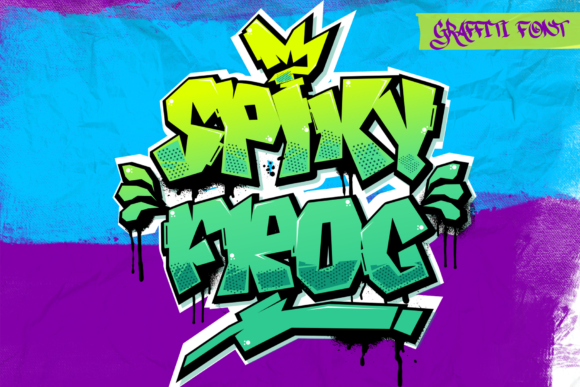 Spiky Frog: A Bold Display Font for Expressive Editorial Design