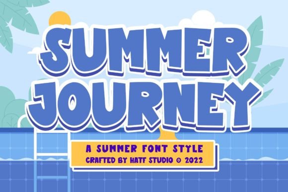 Summer Journey: A Playful Display Font for Modern Marketing Designs