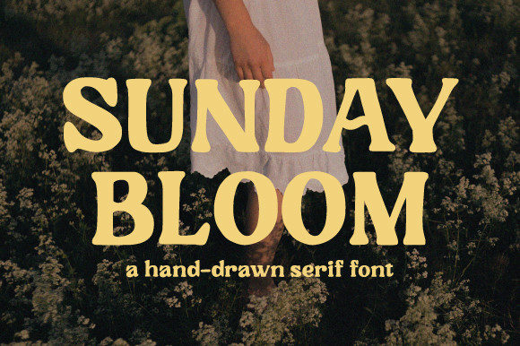 Sunday Bloom: A Retro Display Font for Modern Web Design