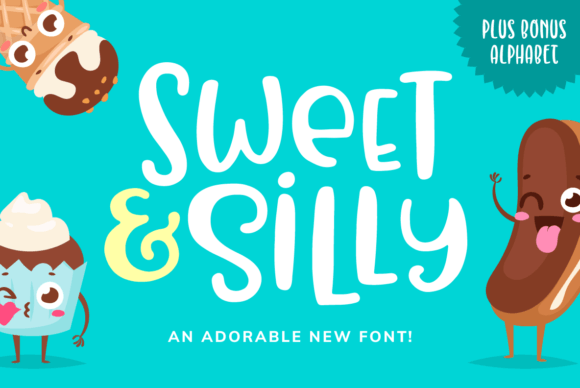 Sweet Silly: A Playful Display Font for Joyful Branding Projects