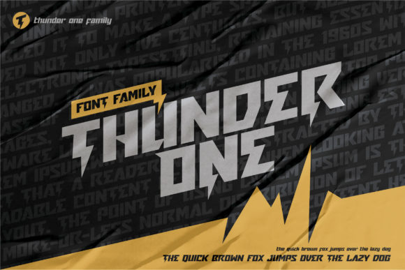Thunder One: A Bold Display Font for Modern Web Design Projects