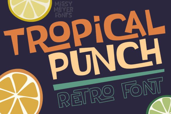 Tropical Punch Font: Adding Sunshine to My Handmade Product Designs