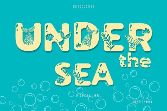 Under the Sea Font: A Playful Display Typeface for Branding and Business Design