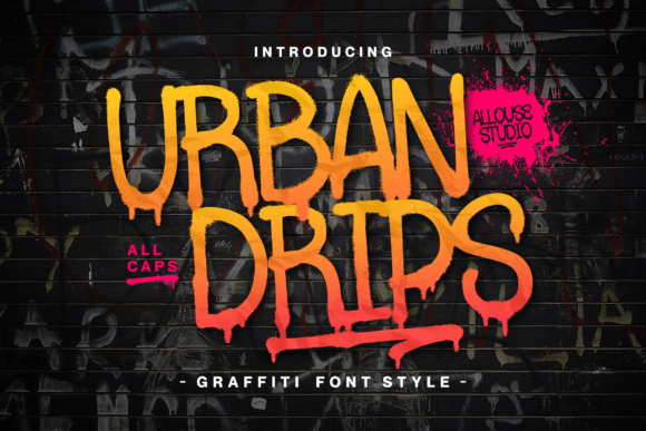 Urbandrips: A Bold Display Font for Dynamic Digital Marketing
