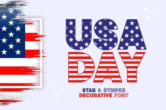 Usa Day Font: A Patriotic Display Typeface for Campaign Visuals