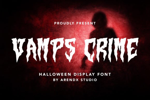 Vamps Crime: A Spooky Display Font for Crafters and Makers