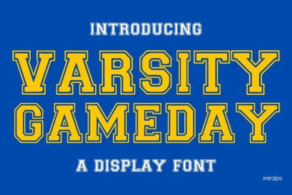 Varsity Gameday: A Modern Display Font for Bold Digital Design